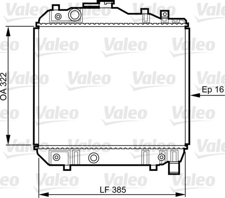 Valeo 731042 - Radiators, Motora dzesēšanas sistēma autodraugiem.lv