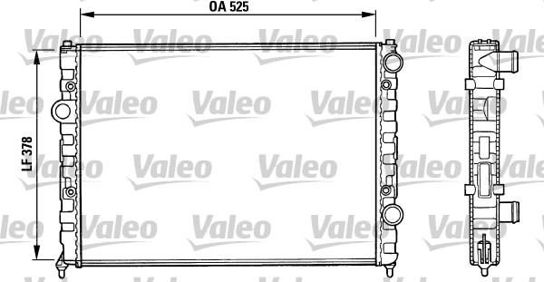 Valeo 731005 - Radiators, Motora dzesēšanas sistēma autodraugiem.lv