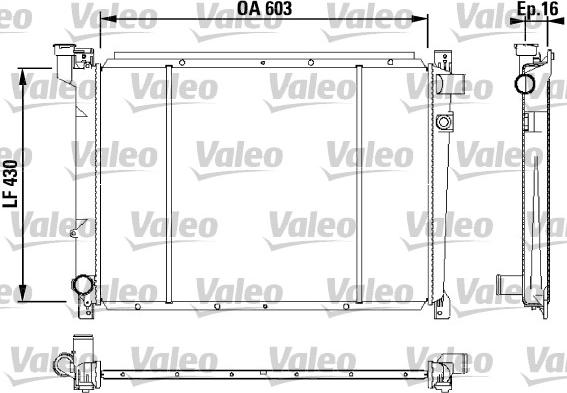 Valeo 731087 - Radiators, Motora dzesēšanas sistēma autodraugiem.lv