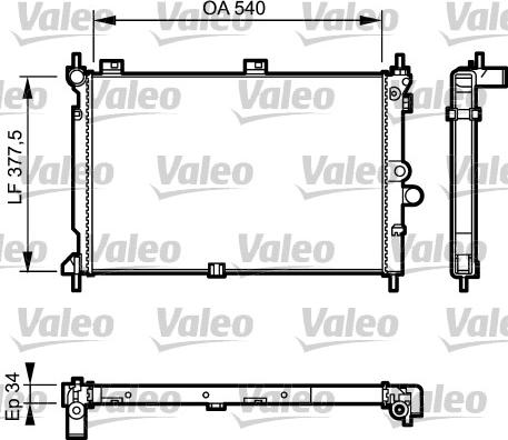 Valeo 731022 - Radiators, Motora dzesēšanas sistēma autodraugiem.lv