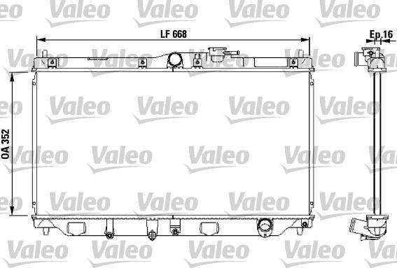 Valeo 731076 - Radiators, Motora dzesēšanas sistēma autodraugiem.lv