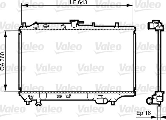 Valeo 731072 - Radiators, Motora dzesēšanas sistēma autodraugiem.lv