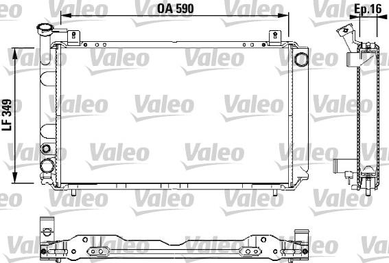 Valeo 731147 - Radiators, Motora dzesēšanas sistēma autodraugiem.lv