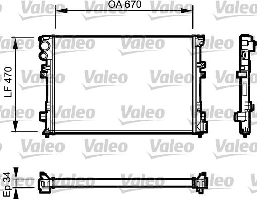 Valeo 731168 - Radiators, Motora dzesēšanas sistēma autodraugiem.lv