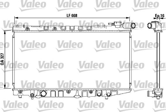 Valeo 731106 - Radiators, Motora dzesēšanas sistēma autodraugiem.lv