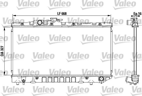Valeo 731 115 - Radiators, Motora dzesēšanas sistēma autodraugiem.lv
