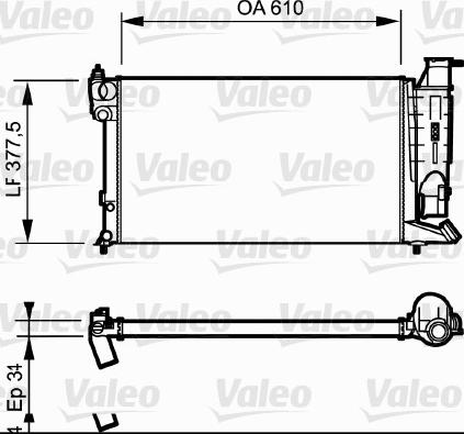 Valeo 731180 - Radiators, Motora dzesēšanas sistēma autodraugiem.lv