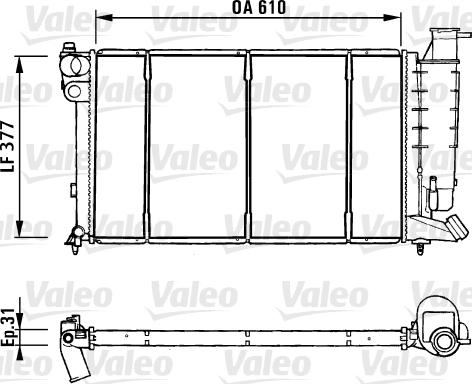 Valeo 731181 - Radiators, Motora dzesēšanas sistēma autodraugiem.lv