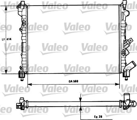 Valeo 731128 - Radiators, Motora dzesēšanas sistēma autodraugiem.lv