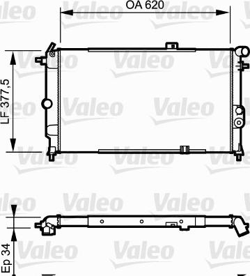 Valeo 731174 - Radiators, Motora dzesēšanas sistēma autodraugiem.lv