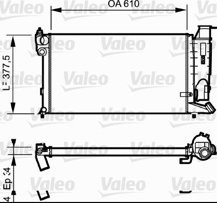 Valeo 731176 - Radiators, Motora dzesēšanas sistēma autodraugiem.lv