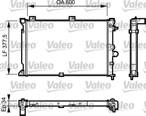 Valeo 731170 - Radiators, Motora dzesēšanas sistēma autodraugiem.lv