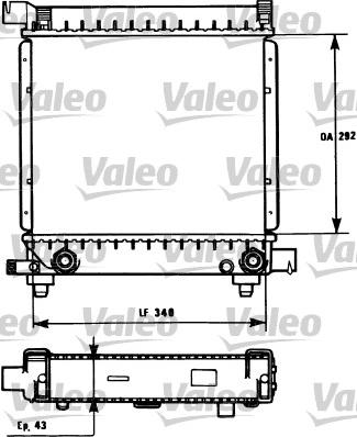 Valeo 731171 - Radiators, Motora dzesēšanas sistēma autodraugiem.lv
