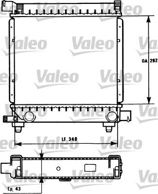 Valeo 731172 - Radiators, Motora dzesēšanas sistēma autodraugiem.lv