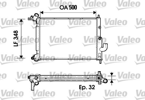 Valeo 731846 - Radiators, Motora dzesēšanas sistēma autodraugiem.lv