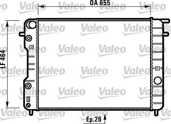 Valeo 731840 - Radiators, Motora dzesēšanas sistēma autodraugiem.lv