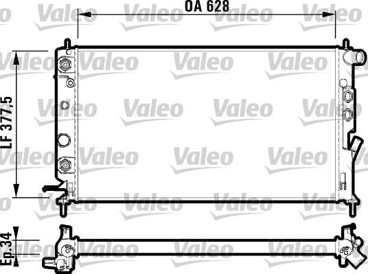 Valeo 731848 - Radiators, Motora dzesēšanas sistēma autodraugiem.lv