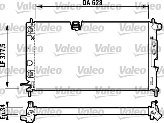 Valeo 731847 - Radiators, Motora dzesēšanas sistēma autodraugiem.lv