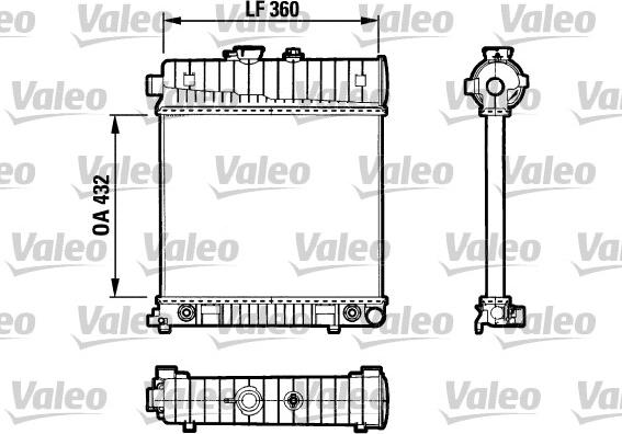 Valeo 731804 - Radiators, Motora dzesēšanas sistēma autodraugiem.lv