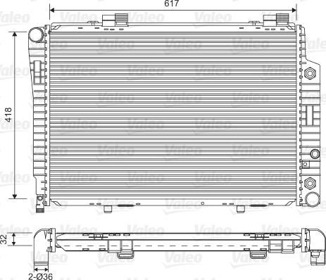 Valeo 731805 - Radiators, Motora dzesēšanas sistēma autodraugiem.lv