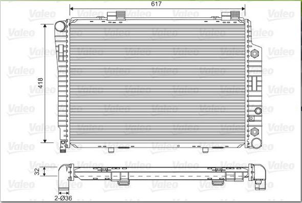 Valeo 731805 - Radiators, Motora dzesēšanas sistēma autodraugiem.lv