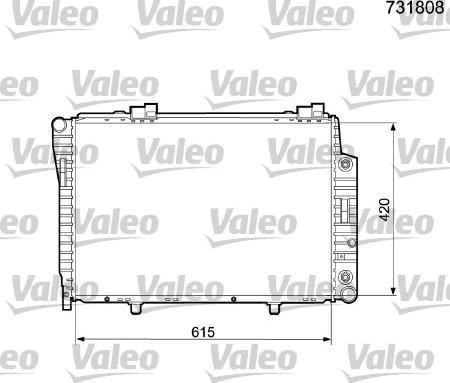 Valeo 731808 - Radiators, Motora dzesēšanas sistēma autodraugiem.lv