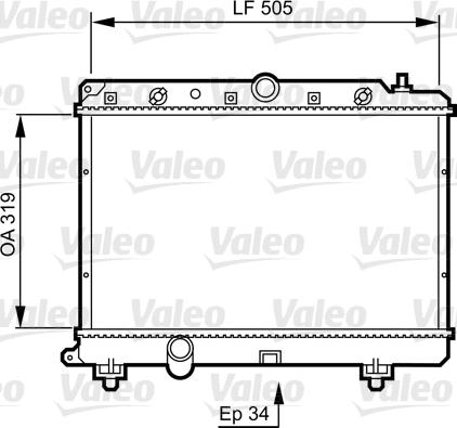 Valeo 731817 - Radiators, Motora dzesēšanas sistēma autodraugiem.lv