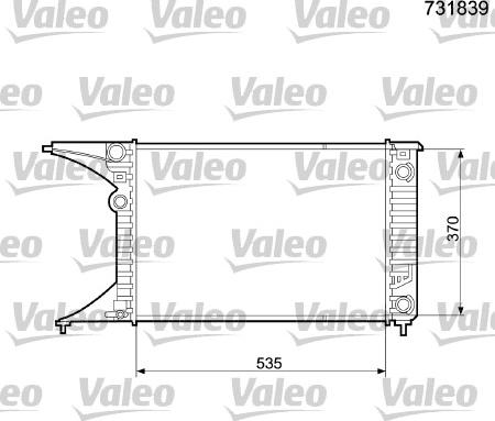 Valeo 731839 - Radiators, Motora dzesēšanas sistēma autodraugiem.lv