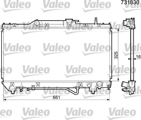 Valeo 731830 - Radiators, Motora dzesēšanas sistēma autodraugiem.lv