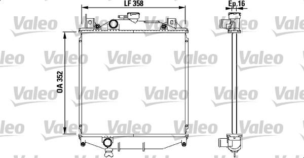 Valeo 731828 - Radiators, Motora dzesēšanas sistēma autodraugiem.lv