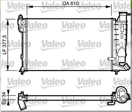 Valeo 731391 - Radiators, Motora dzesēšanas sistēma autodraugiem.lv