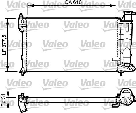 Valeo 731391 - Radiators, Motora dzesēšanas sistēma autodraugiem.lv