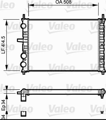 Valeo 731306 - Radiators, Motora dzesēšanas sistēma autodraugiem.lv