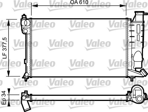 Valeo 731389 - Radiators, Motora dzesēšanas sistēma autodraugiem.lv