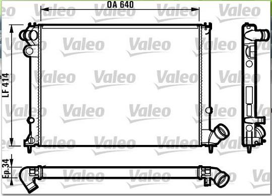 Valeo 731384 - Radiators, Motora dzesēšanas sistēma autodraugiem.lv