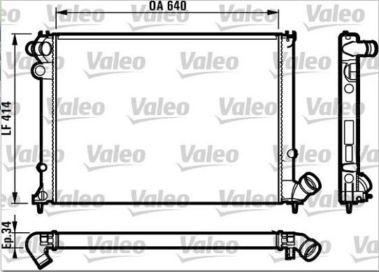 Valeo 731382 - Radiators, Motora dzesēšanas sistēma autodraugiem.lv