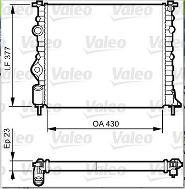Valeo 731378 - Radiators, Motora dzesēšanas sistēma autodraugiem.lv