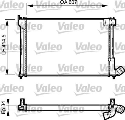 Valeo 731297 - Radiators, Motora dzesēšanas sistēma autodraugiem.lv