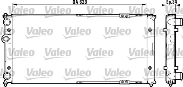 Valeo 731264 - Radiators, Motora dzesēšanas sistēma autodraugiem.lv