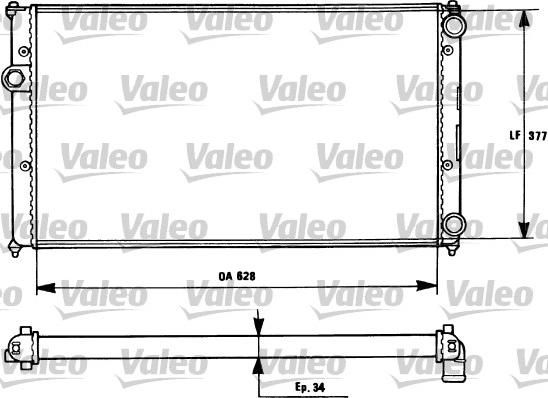 Valeo 731265 - Radiators, Motora dzesēšanas sistēma autodraugiem.lv