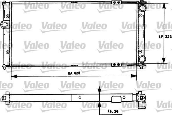 Valeo 731266 - Radiators, Motora dzesēšanas sistēma autodraugiem.lv