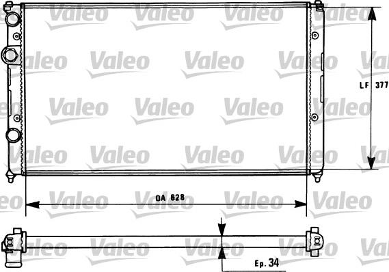 Valeo 731267 - Radiators, Motora dzesēšanas sistēma autodraugiem.lv