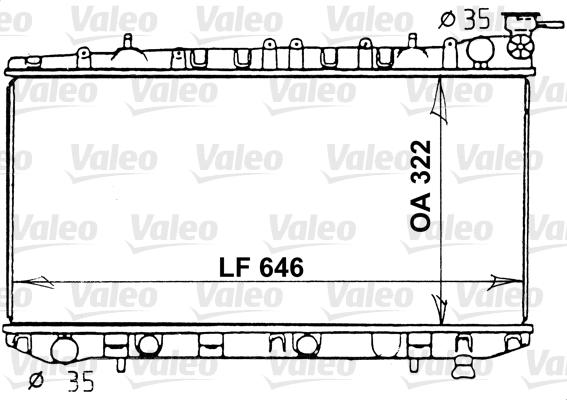 Valeo 731202 - Radiators, Motora dzesēšanas sistēma autodraugiem.lv