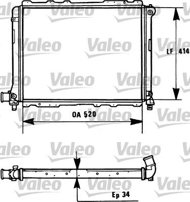 Valeo 731282 - Radiators, Motora dzesēšanas sistēma autodraugiem.lv