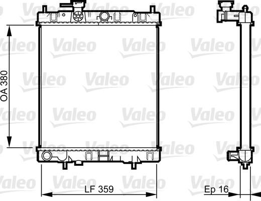 Valeo 731287 - Radiators, Motora dzesēšanas sistēma autodraugiem.lv