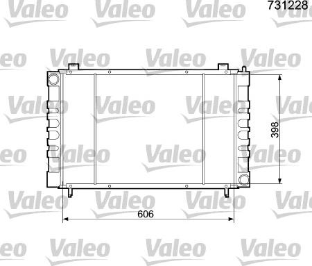Valeo 731228 - Radiators, Motora dzesēšanas sistēma autodraugiem.lv