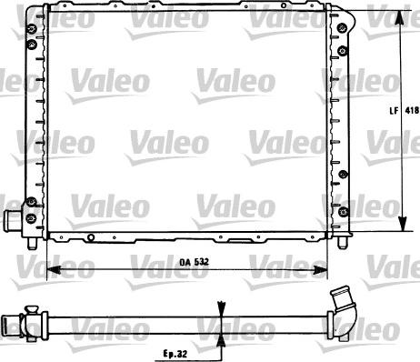 Valeo 731276 - Radiators, Motora dzesēšanas sistēma autodraugiem.lv