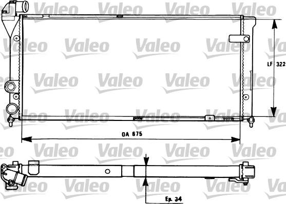 Valeo 731270 - Radiators, Motora dzesēšanas sistēma autodraugiem.lv