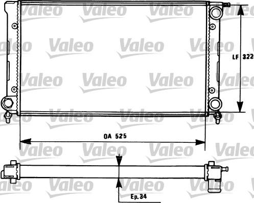 Valeo 731272 - Radiators, Motora dzesēšanas sistēma autodraugiem.lv