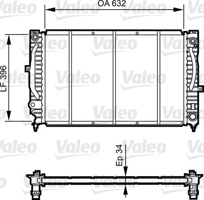 Valeo 731756 - Radiators, Motora dzesēšanas sistēma autodraugiem.lv